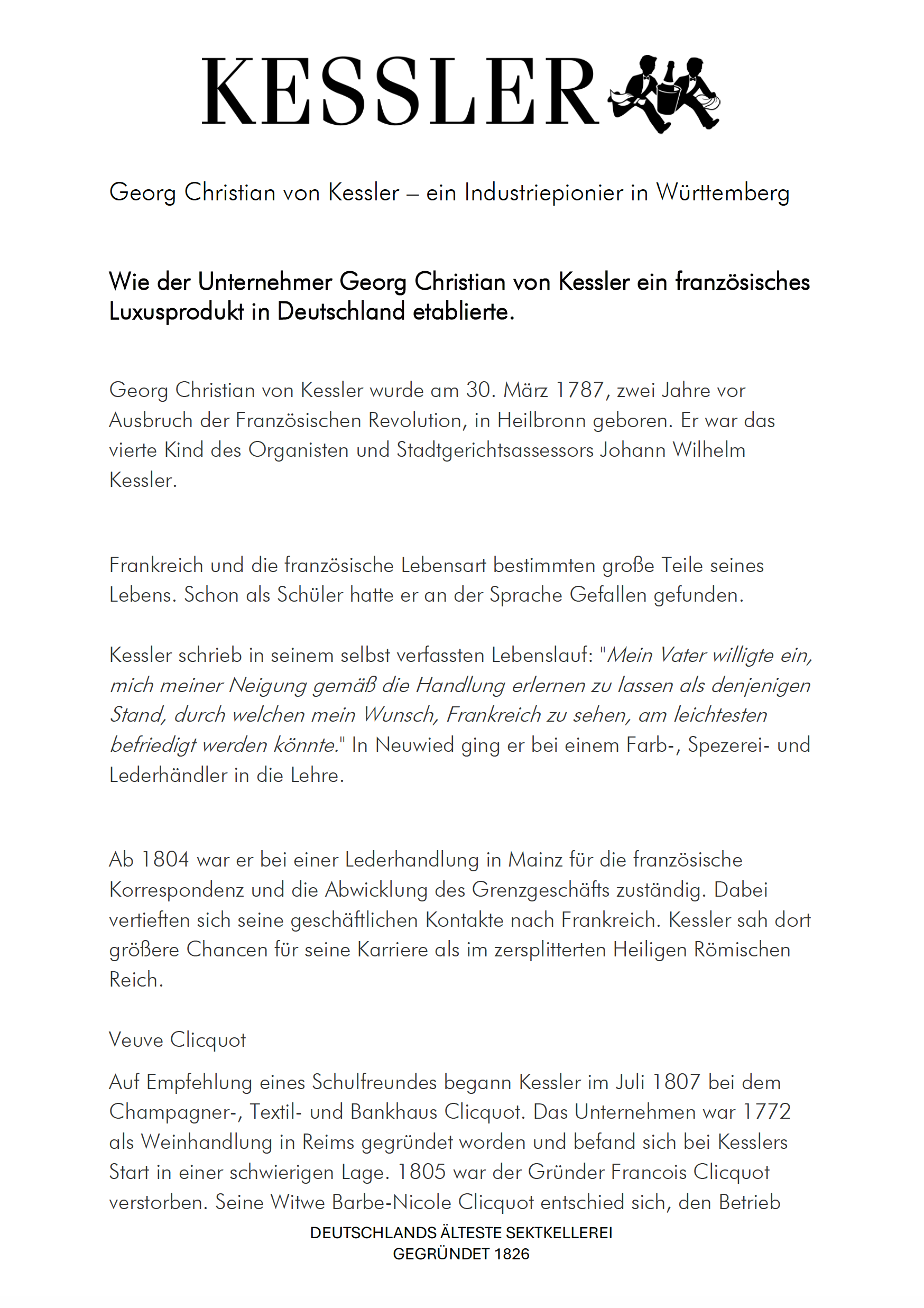 KESSLER Biografie
