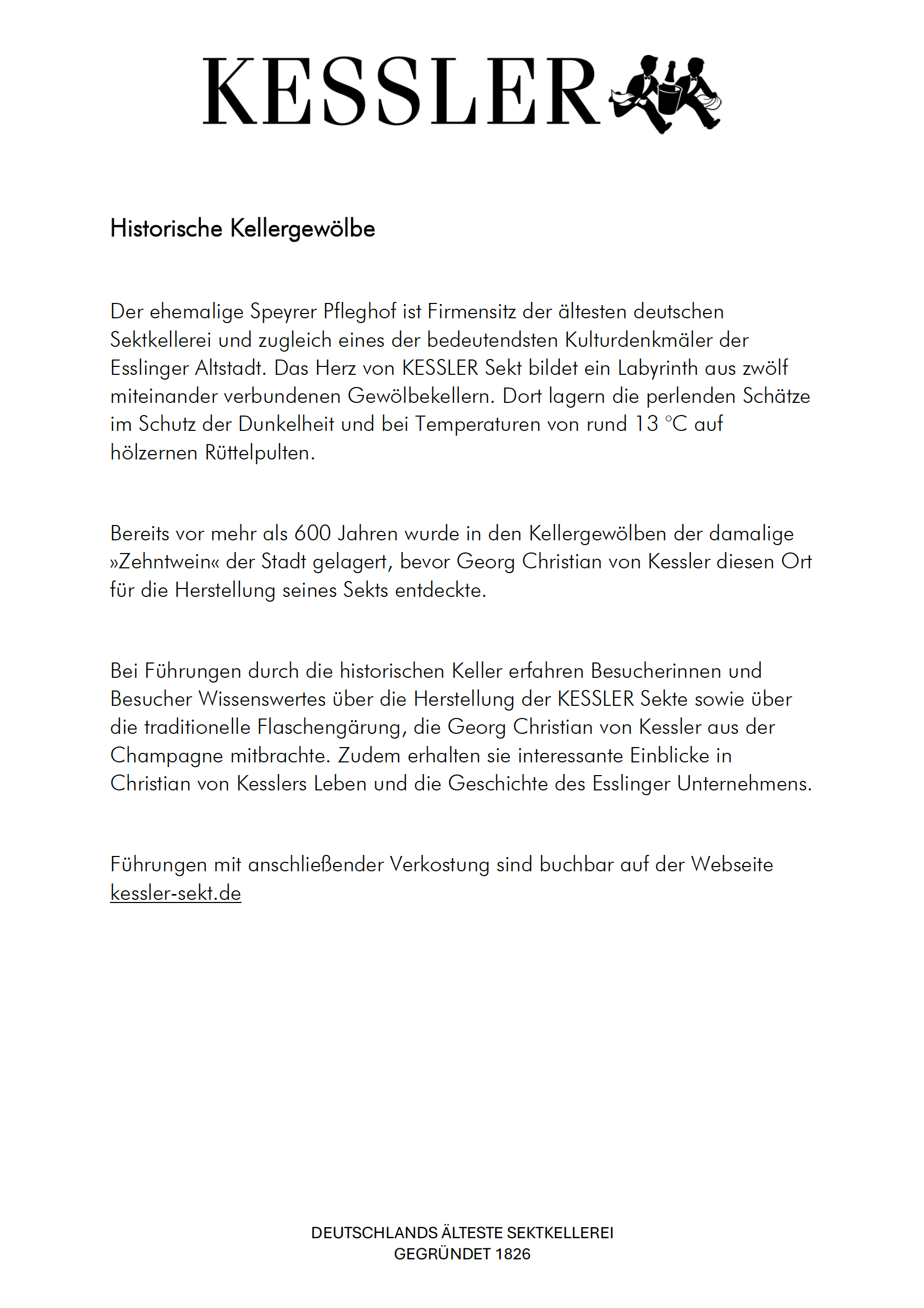 KESSLER Historisches Kellergewölbe
